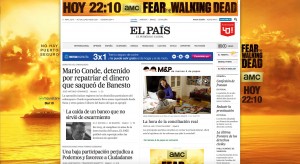 Publicidad digital de Fear the Walking Dead, temporada 2, en el País