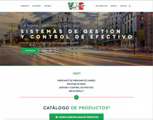 VNE España, máquinas de cambio y pago, sistemas de gestión y control de efectivo